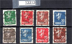 Pene stempler på 8 merker løve II og III