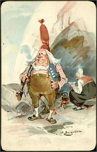 Nils Bergslien. "Nissefar med pipen". K-1