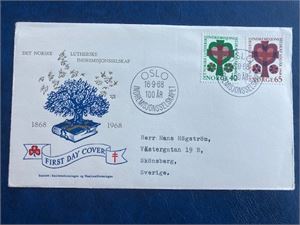 NK 608-09 Indremisjon FDC