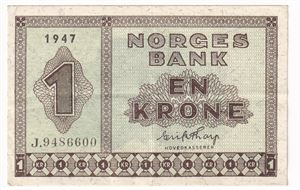 1 krone 1947 J.9486600