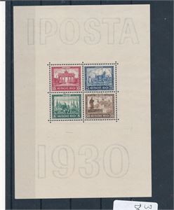 REICH xx Mi Bl 1, 1930 IPOSTA (€ 1600)
