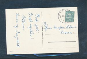 NORDLAND Julekort med reservestempel "BÅSMOEN 21-12-70"