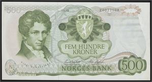 500 Kroner 1978 Erstatning Z0022108 Kv 0-