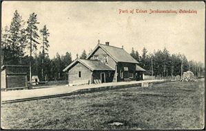 Telnes jernbanestation, Østerdalen. Brukt i 1909. K-2