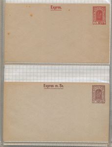 Danmark Bypost.  29 forskjellige Helpost / brevkort  / pakkekort / Telefon-meddelelser  Alle UB.