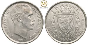 1 krone 1913 Haakon VII. Kv.0