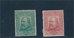 ITALIA x Mi 95-96, 1910 Sicilias befrielse (€ 48 )