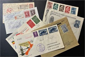 NEDERLAND 7 brev 1940-50 inkl 2 FFC