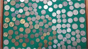 PORTUGAL parti koppar, nickel och silvermynt, 17-1900-tal