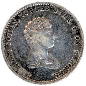 1/2 Speciedaler 1834. 14, NM 26. God 1