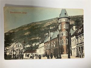 8 gamle postkort fra Bergen