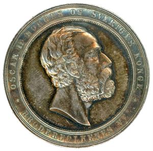 Det 8de Almindelige Landbrugsmøde Trondhjem 1887. 45mm. S&H.25. 01 Sjekk