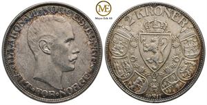 2 kroner 1917 Haakon VII. Kv.0/01