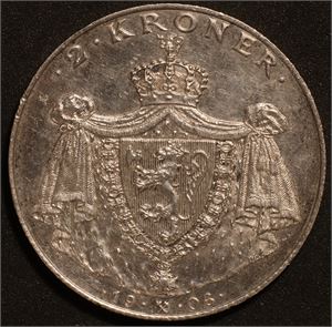 2 kroner 1906 jub. Kv.01