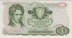 500 kroner 1985 A.5522865. Kv.0