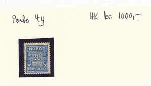 PORTO Nk 4y o. Pent og velsentrert merke (Hk 1000)
