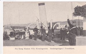 Trøndelag - Trondhjem. Fra Haakon VIIs kroningsreise