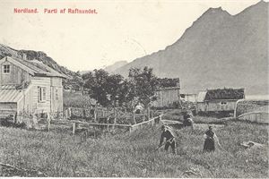 SL Bjærangsfjorden 19-XII-08 (No, 7 pkt) på postkort "Parti af. Raftsundet"