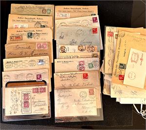Brev/kort 116 enheter 1920/1930 inkl en del pene