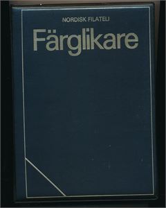 SVERIGE-LITTERATUR Färglikare fra Nordisk Filateli med bilder av klassiske merker oppsatt etter farger. Nyttig for den som samler etter Facit