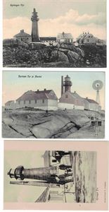 RYVINGEN FYR 3 praktfulle ubrukte kort