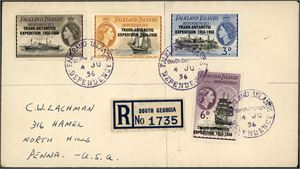 15 philatelic covers from Falkland approx. 1935 to 1959