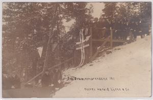 Drammen Drammen, Fotokort fra Drammensrennene 1911 (HL&Co) (UB Småf)