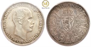 2 kroner 1917 Haakon VII. Kv.0