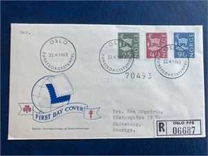 NK 517,521 og 529 Bruksmerker FDC