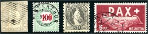 Switzerland. A collection to 1969 in a Ka-Be-album.