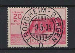 NK 182 lux Trondheim - Bergen D 9-5-34 på 20ø Nordkapp