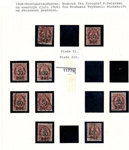 Nk 88 o. 9 merker inkl et med lux stempel