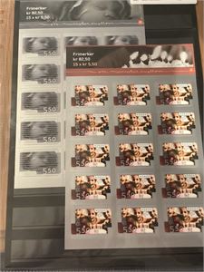 NK 1509 - 1513 ** Helark 5 stk smårak av serien "Send en hilsen".   Pål. 412.-