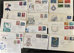 FDC Bunke 60-tallet. NB: SE PÅ VIGNETTENE!!