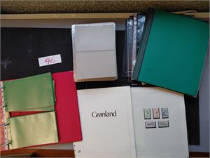 REKVISITA Diverse inkl masse ark fra brevalbum, en god del til helark og noe Safe fortrykk Grønland og Færøyene med noen merker. Vekt 9,5 kilo