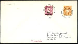 4 konvolutter, alle med skipsstempel "Arendal-Flekkefjord" i 1936/37. Med de ulike litraene A, B, C og D.