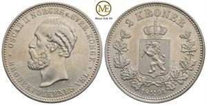 2 kroner 1894 Oscar II. Kv.0/01