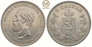 2 kroner 1904 Oscar II. Kv.0