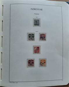 Færøyene Færøyene 1940-2010 stpl i Leuchtturm album. Komplett etter fortrykk. Afa 2A-6A er med. Fin samling!