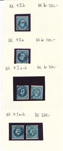 Nk 4 o. 6 merker, se foto (Hk 780)