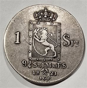 1 Speciedaler 1821. 1/1+