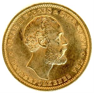 20 kroner 1879 i gull. 01