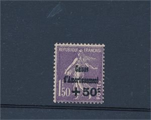FRANKRIKE xx/x Mi 254, 1,50 Statsgjeld. Omtrent postfriskt merke (€ 120)
