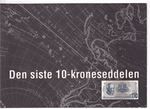 "Den siste 10-kroneseddelen".  10 kroner 1977 AS 8011477