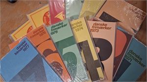 DANMARK serie årssatser 1971-1983, alla förseglade utom 1973 som är öppnad