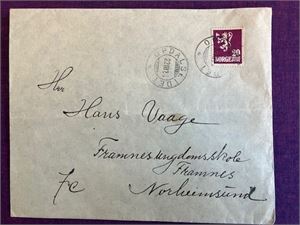 Hordaland Brev stemplet Opdalseidet 1928 - pent