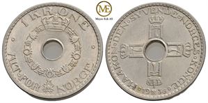 1 krone 1936 Haakon VII. Kv.0/01