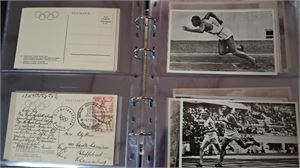 TYSKLAND, OS 1936. Fin samling vykort samtliga med motiv från OS, bland annat fler Jesse Owens.