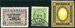 A world mixture in a stockbook.