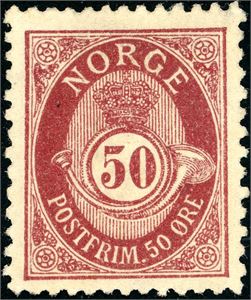 64 X. 50 øre grovtagget Centraltrykkeriet. (16.000,-).